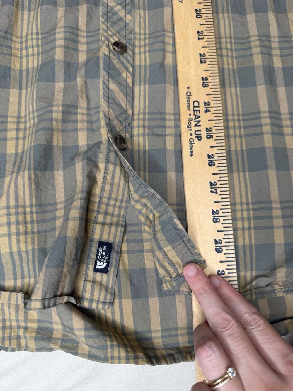 The North Face Green Shirt Button Down Short Sleeves Cotton Size XL - Picture 8 of 14